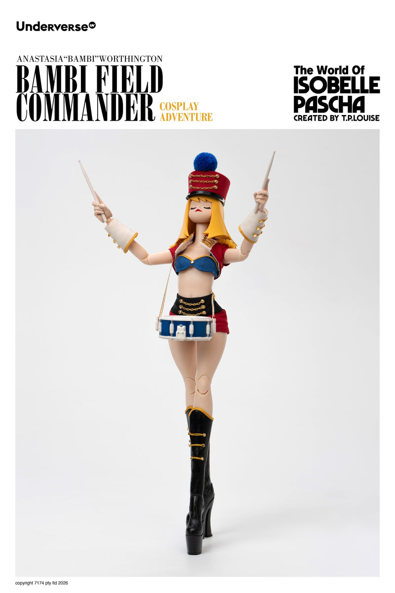 The World of Isobella Pascha Cosplay Bambi Field Commander 1/6 Action Figure
