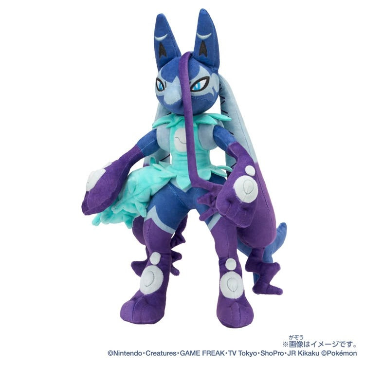 Takara Tomy Pokemon Roy's Shiny Mega Lucario Z Plush Doll JAPAN OFFICIAL
