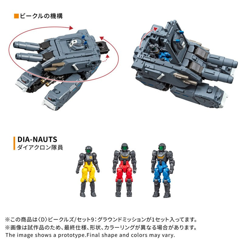 Takara Tomy Diaclone D Vehicles Set 9 Ground Mission Action Figure JAPAN