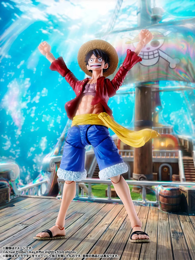 BANDAI S.H.Figuarts ONE PIECE Monkey D. Luffy New World Action Figure JAPAN