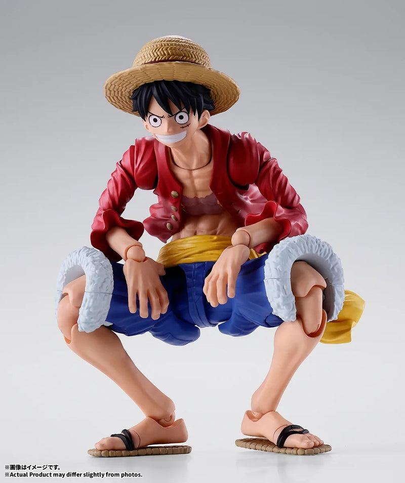 BANDAI S.H.Figuarts ONE PIECE Monkey D. Luffy New World Action Figure JAPAN