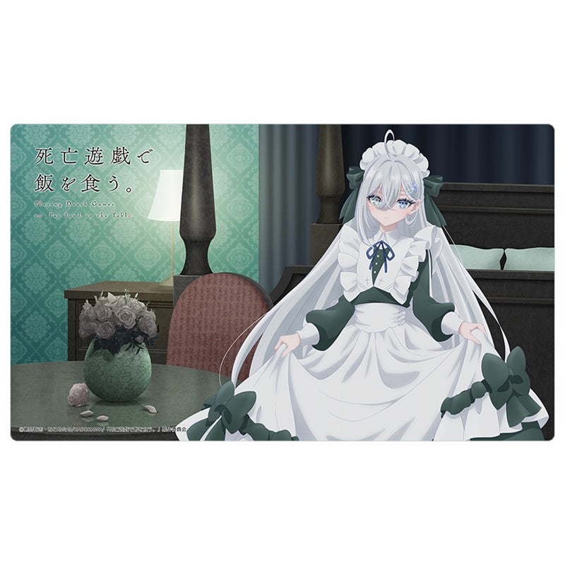 Shibou Yuugi de Meshi wo Kuu Yuki Ghost House New Illustration Rubber Mat JAPAN