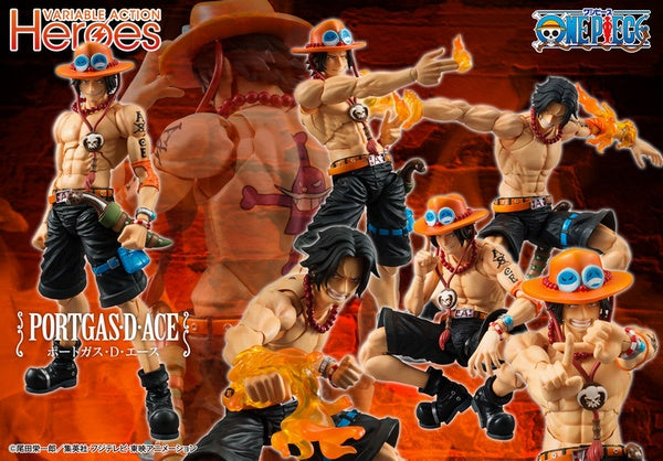 MegaHouse Variable Action Heroes ONE PIECE Portgas D. Ace Action Figure JAPAN