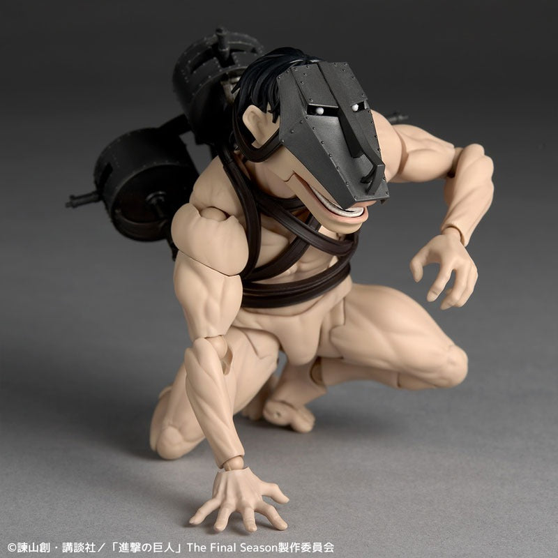Revoltech Amazing Yamaguchi Attack on Titan Cart Titan Action Figure JAPAN