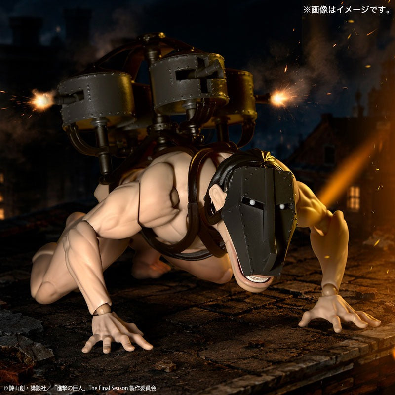 Revoltech Amazing Yamaguchi Attack on Titan Cart Titan Action Figure JAPAN