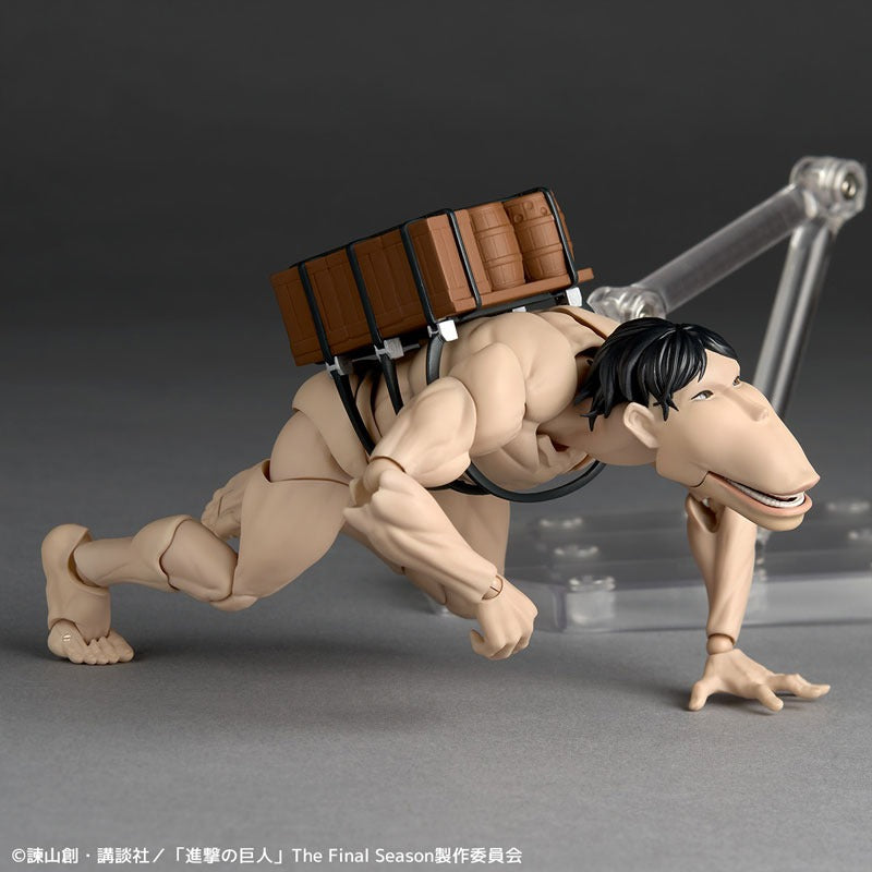 Revoltech Amazing Yamaguchi Attack on Titan Cart Titan Action Figure JAPAN