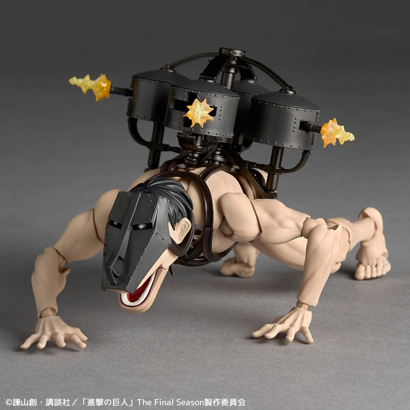 Revoltech Amazing Yamaguchi Attack on Titan Cart Titan Action Figure JAPAN