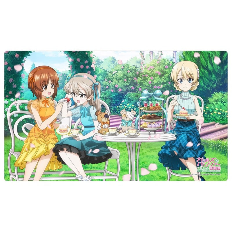 Girls und Panzer das Finale Tea Party New Illustration Rubber Mat JAPAN