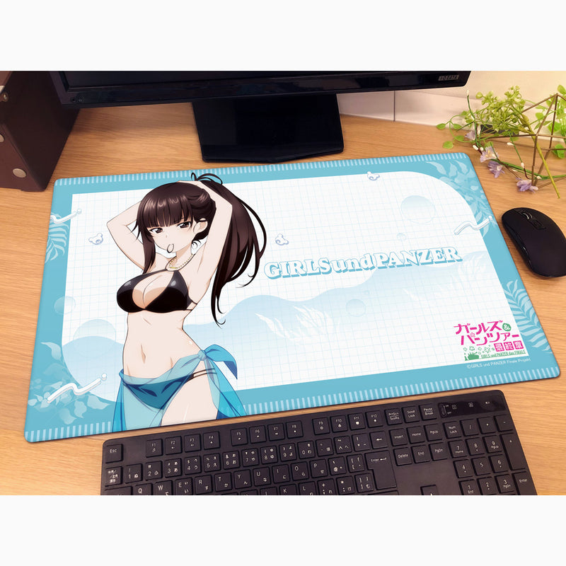 Girls und Panzer das Finale Shiho Nishizumi Resort Swimsuit Rubber Mat JAPAN