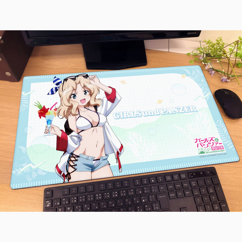 Girls und Panzer das Finale Kei Resort Swimsuit New Illustration Rubber Mat