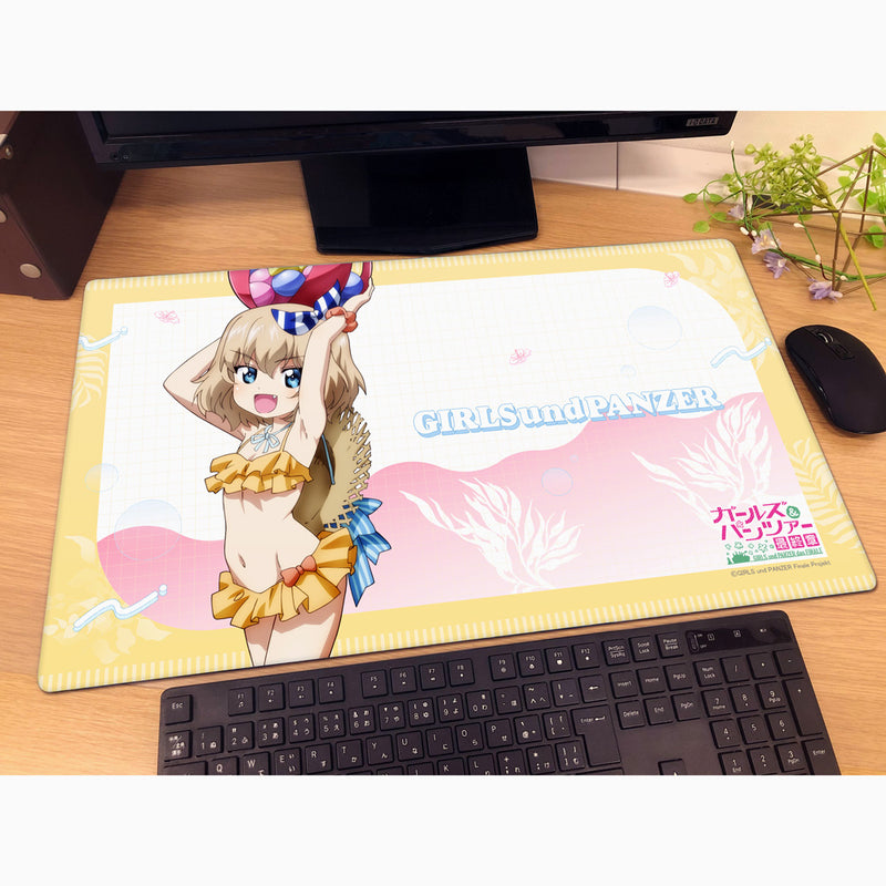 Girls und Panzer das Finale Katyusha Resort Swimsuit New Illustration Rubber Mat