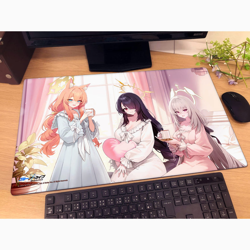 Curtain Damashii Blue Archive Sisterhood Loungewear New Illustration Rubber Mat