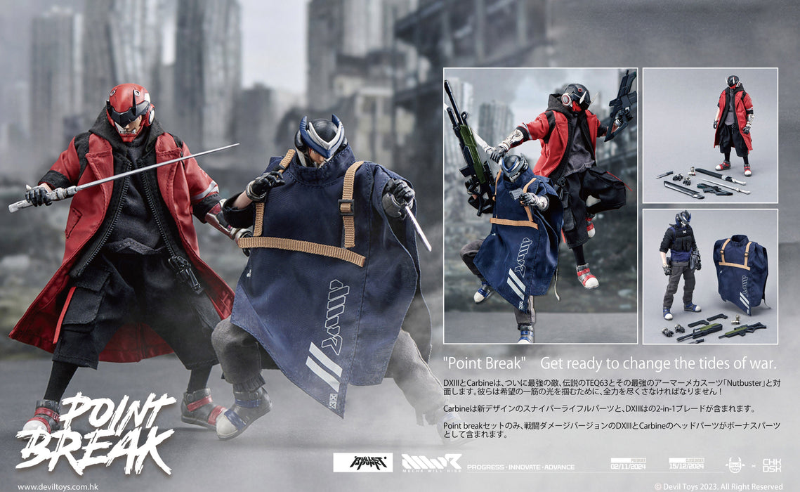 Devil Toys POINT BREAK Carbin & DXIII Set 1/12 Action Figure JAPAN OFFICIAL