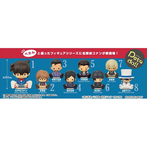 RE-MENT Petadoll Detective Conan All 8 set Box Figure JAPAN OFFICIAL