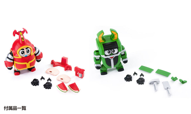 Orange Cat Industry B-Robo Kabutack Kabutack & Kuwagiro Set Model Kit JAPÓN