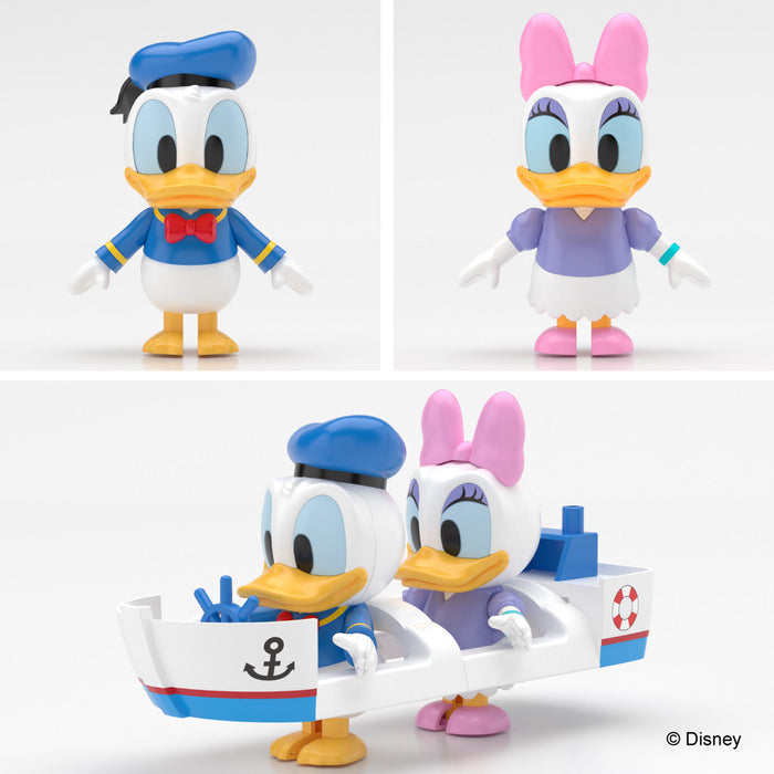 AOSHIMA Rakupura Tokotoko No.DP-09 Disney Character Donald & Daisy Model Kit