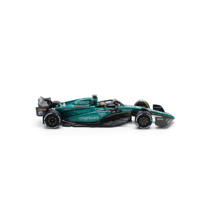 POP RACE Aston Martin AMR23 F1 14 F.Alonso 1/64 JAPAN OFFICIAL