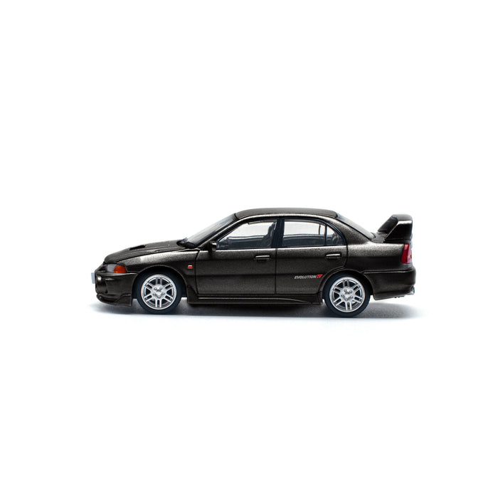 POP RACE Mitsubishi Lancer Evolution IV Pyrenees Black Pearl 1/64 JAPAN OFFICIAL