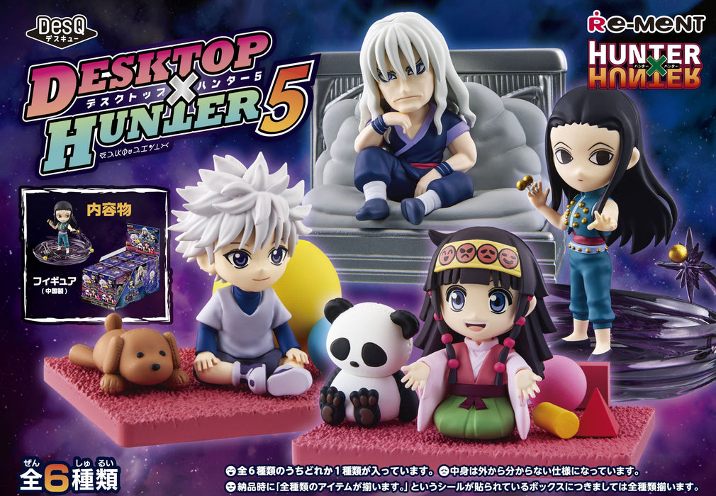 Re-Ment Hunter x Hunter DesQ DESKTOP HUNTER 5 Set of 6 Figure JAPAN OFFICIAL