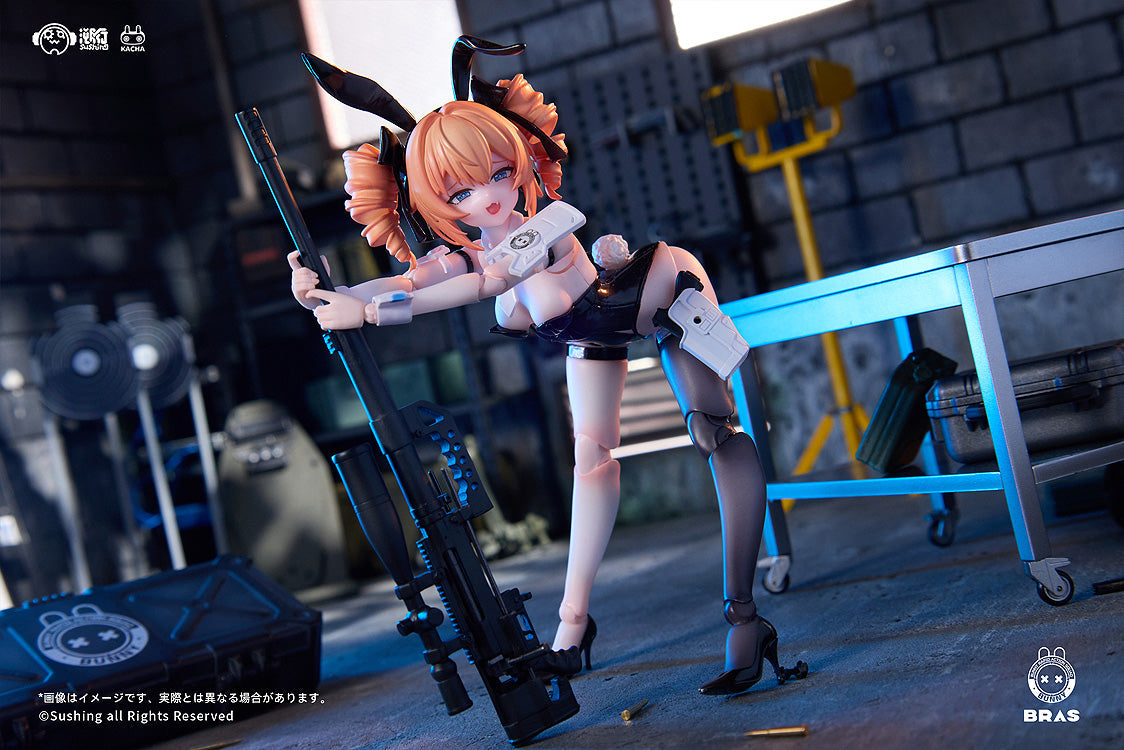 Sushing BUNNY RAPID ACTION SQUAD Sniper Leoni 1/12 Figura de