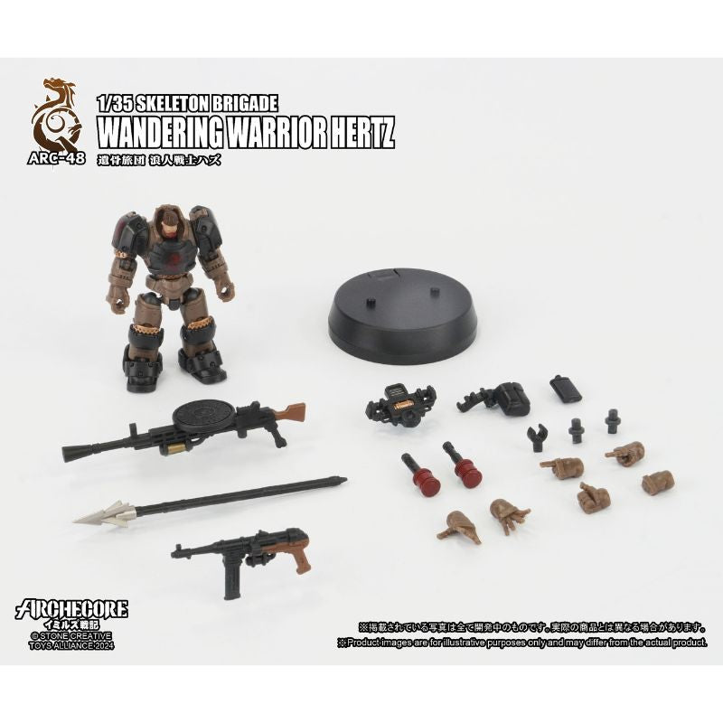ARC-48 Skeleton Brigade Wandering Warrior Hertz 1/35 Action Figure JAPAN