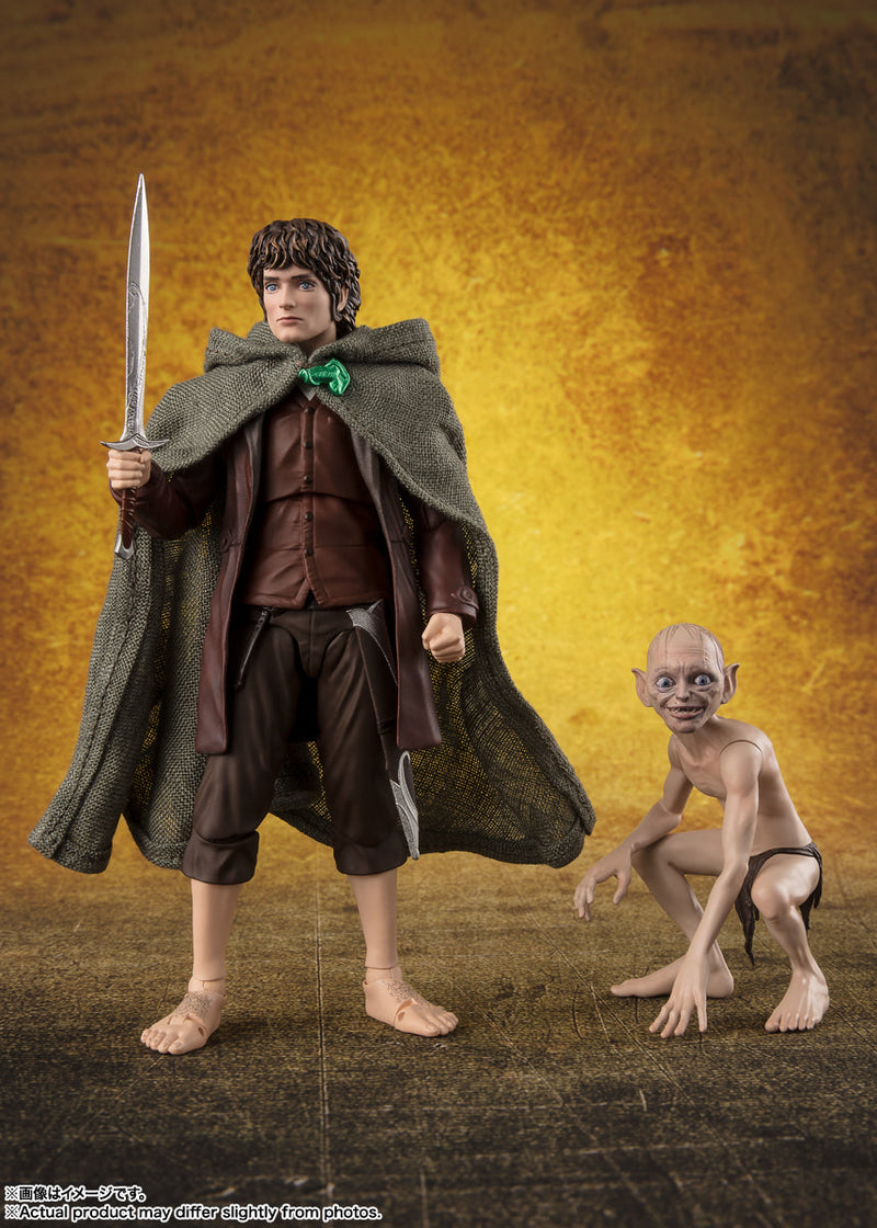 BANDAI S.H.Figuarts Der Herr der Ringe Frodo Beutlin und Gollum Actionfigur