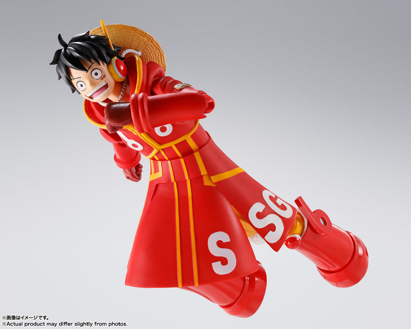 BANDAI S.H.Figuarts ONE PIECE Monkey D Luffy Future Island Figura de acción Egghead