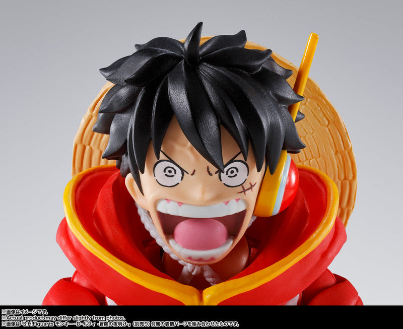 BANDAI S.H.Figuarts ONE PIECE Monkey D Luffy Future Island Figura de acción Egghead