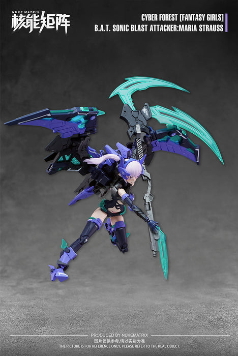 Cyber Forest B.A.T. Sonic Blast Attacker:Maria Strauss 1/12 Model Kit JAPAN