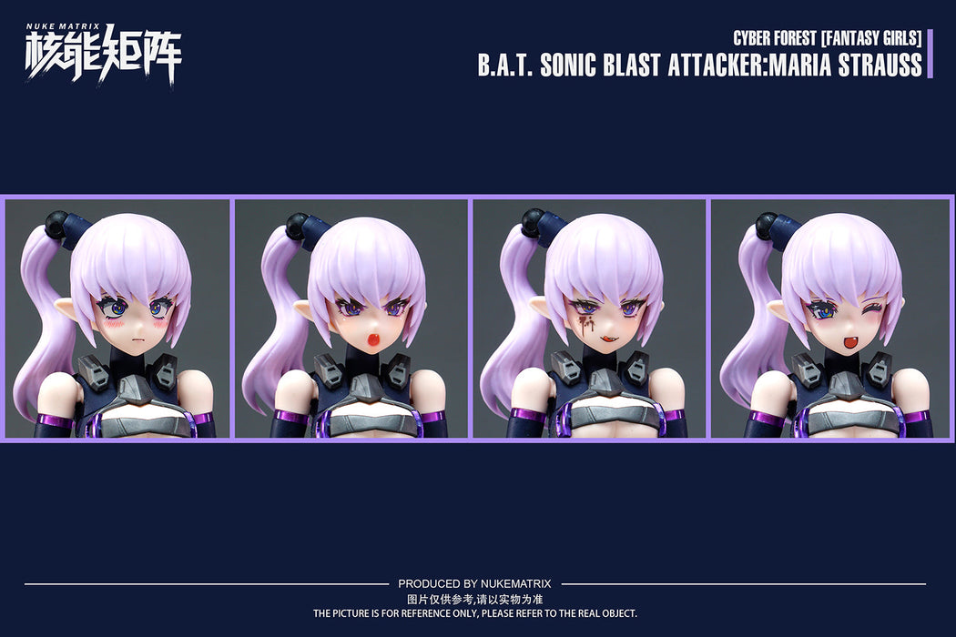 Cyber Forest B.A.T. Sonic Blast Attacker:Maria Strauss 1/12 Model Kit JAPAN