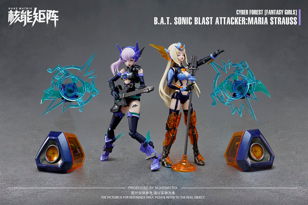 Cyber Forest B.A.T. Sonic Blast Attacker:Maria Strauss 1/12 Model Kit JAPAN