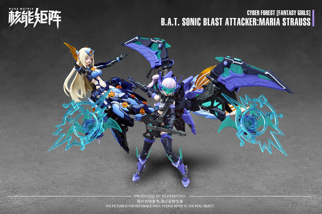 Cyber Forest B.A.T. Sonic Blast Attacker:Maria Strauss 1/12 Model Kit JAPAN