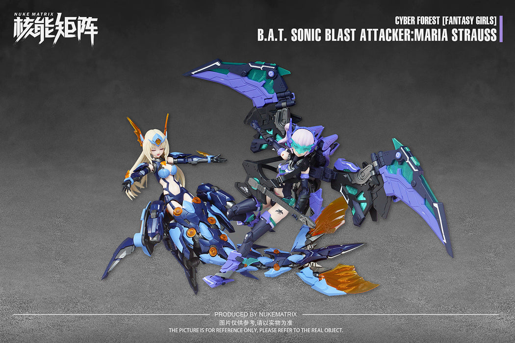 Cyber Forest B.A.T. Sonic Blast Attacker:Maria Strauss 1/12 Model Kit JAPAN