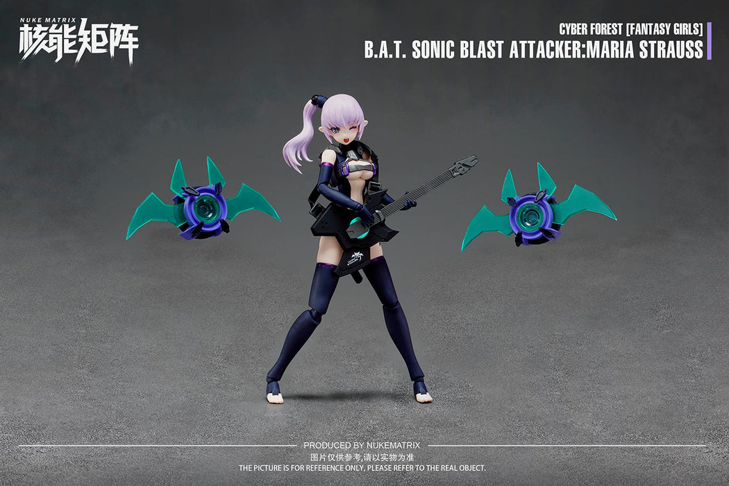 Cyber Forest B.A.T. Sonic Blast Attacker:Maria Strauss 1/12 Model Kit JAPAN