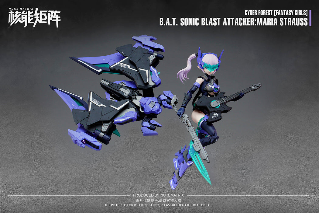 Cyber Forest B.A.T. Sonic Blast Attacker:Maria Strauss 1/12 Model Kit JAPAN