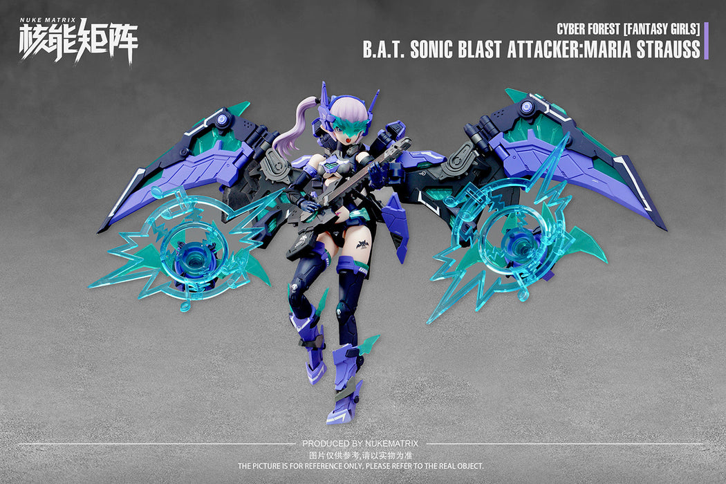 Cyber Forest B.A.T. Sonic Blast Attacker:Maria Strauss 1/12 Model Kit JAPAN