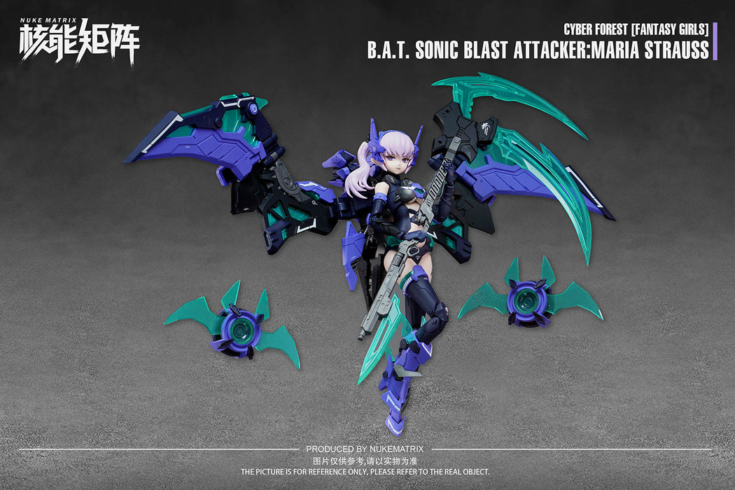 Cyber Forest B.A.T. Sonic Blast Attacker:Maria Strauss 1/12 Model Kit JAPAN