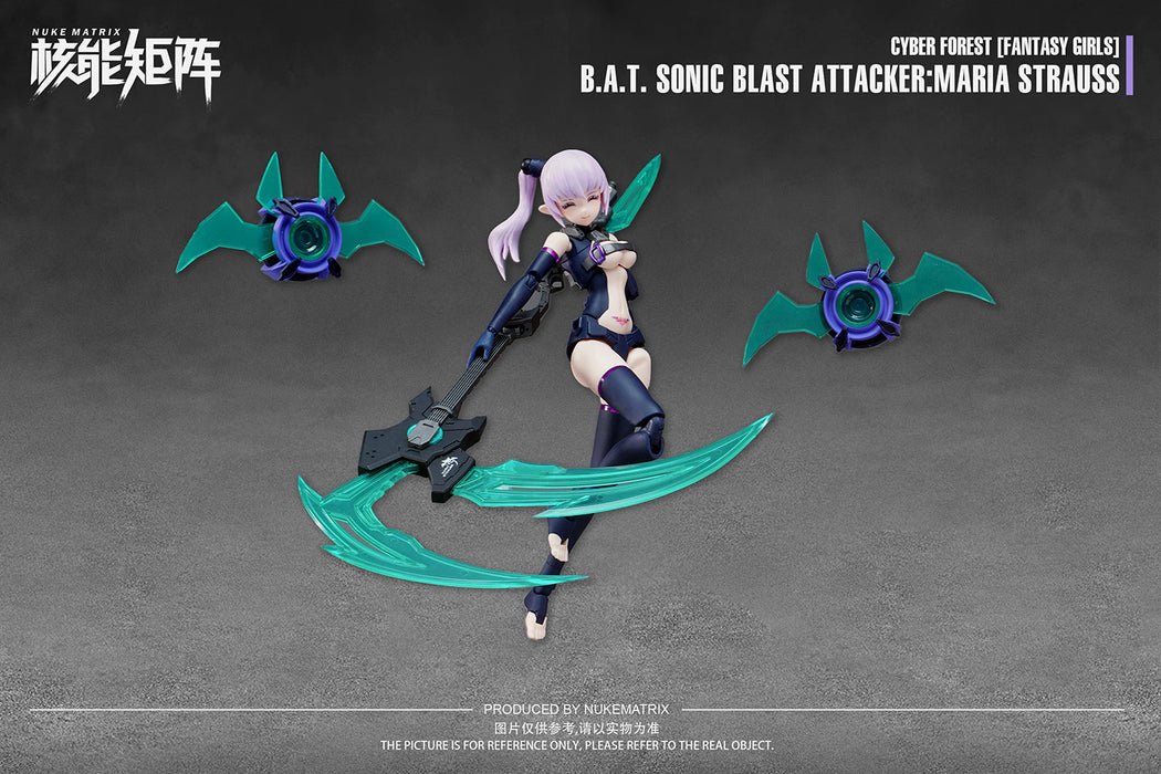 Cyber Forest B.A.T. Sonic Blast Attacker:Maria Strauss 1/12 Model Kit JAPAN