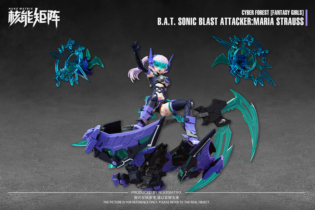 Cyber Forest B.A.T. Sonic Blast Attacker:Maria Strauss 1/12 Model Kit JAPAN