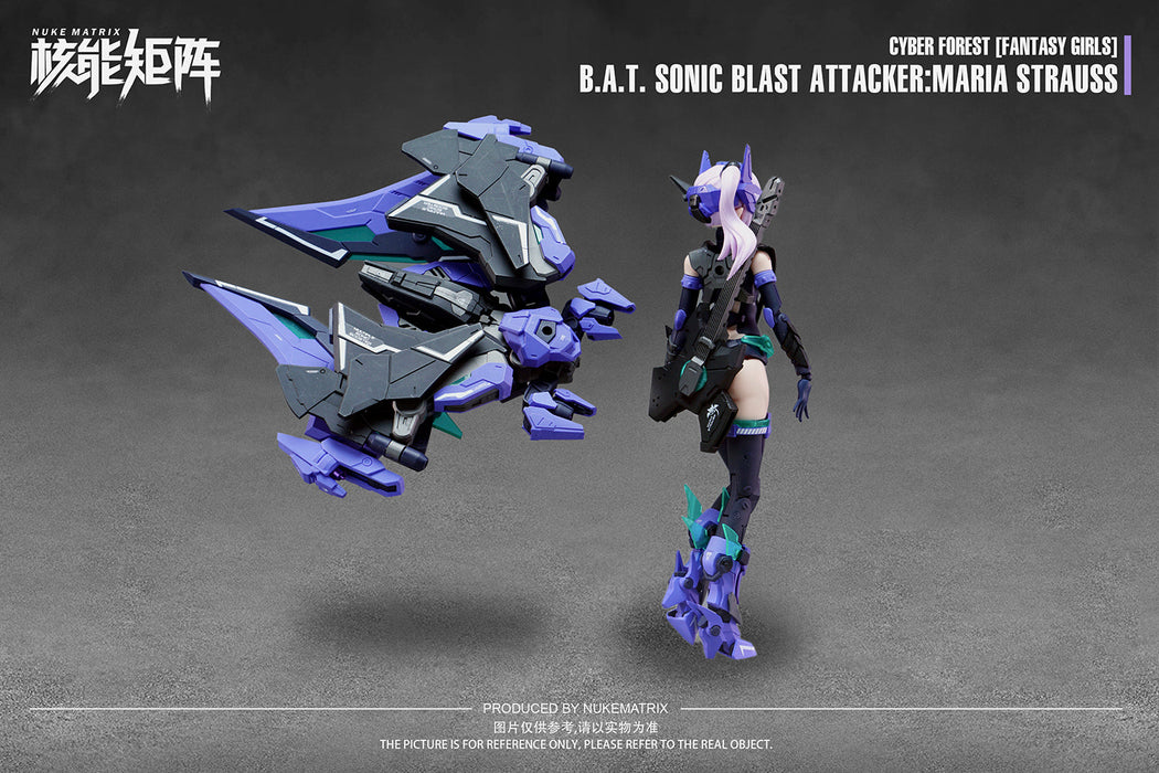 Cyber Forest B.A.T. Sonic Blast Attacker:Maria Strauss 1/12 Model Kit JAPAN