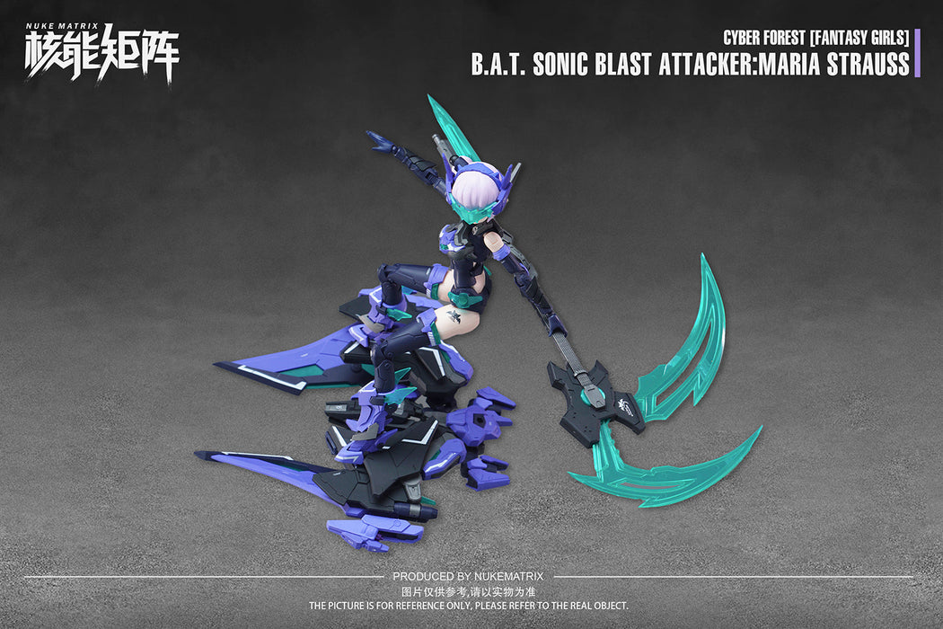 Cyber Forest B.A.T. Sonic Blast Attacker:Maria Strauss 1/12 Model Kit JAPAN