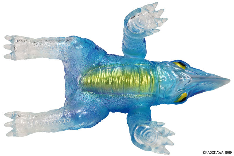 Middle Size Series Giant Evil Beast Guiron 1969 Clear Blue Ver Soft Vinyl Figure