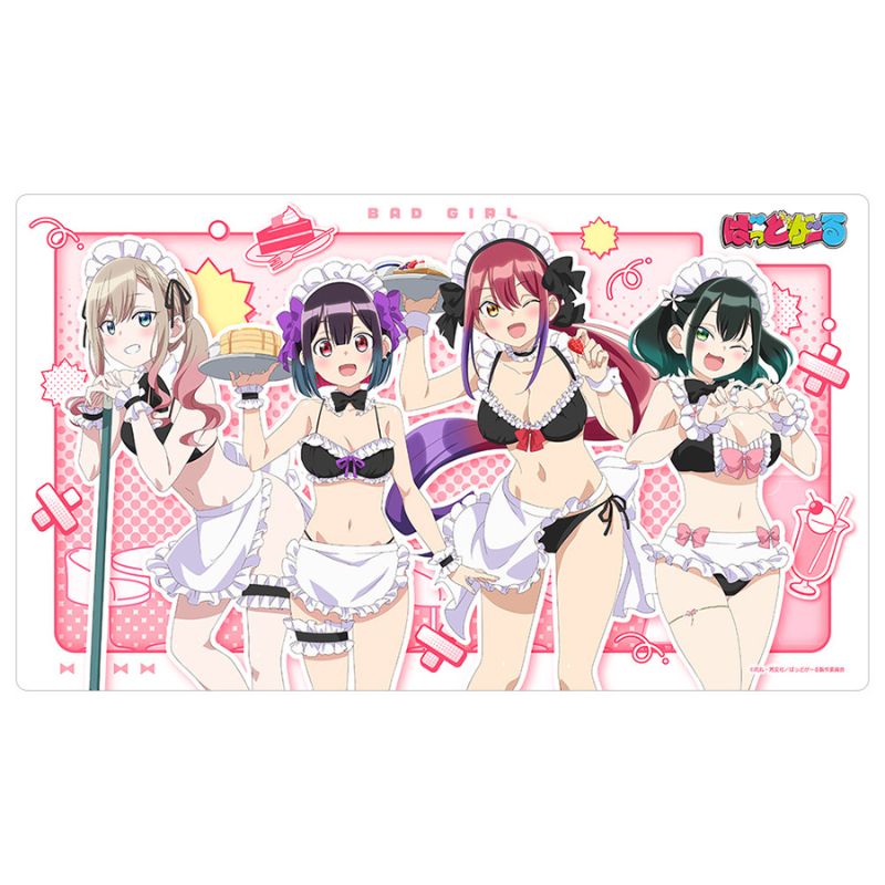 Bad Girl New Illustration Rubber Mat Maid Swimsuit JAPAN OFFICIAL