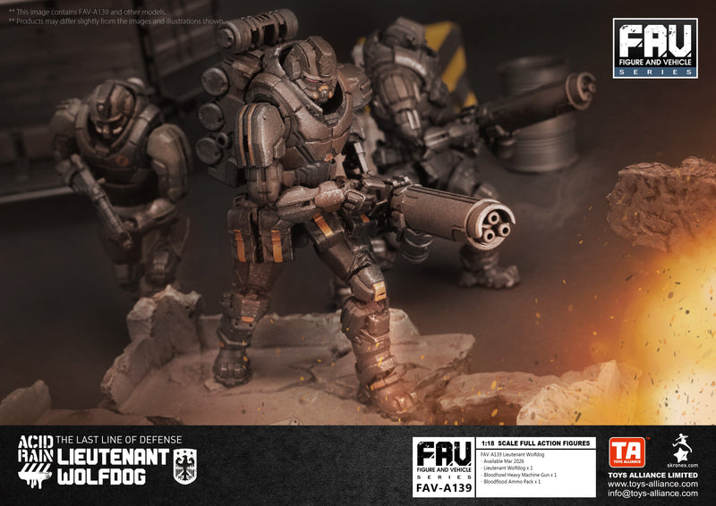 TOYS ALLIANCE Acid Rain FAV-A139 Lieutenant Wolfdog 1/18 Action Figure JAPAN
