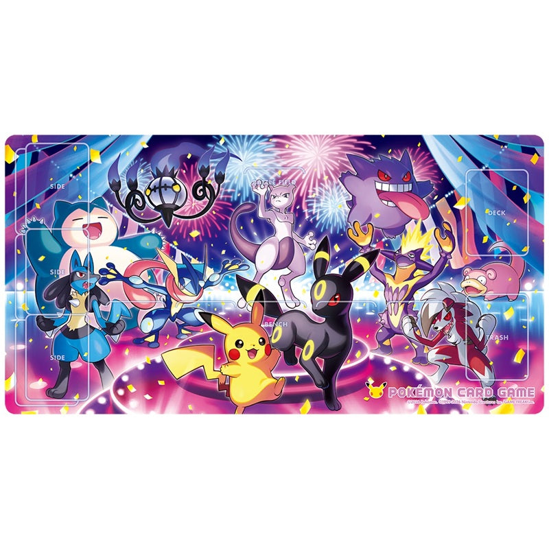 Pokemon Center Original Rubber Playmat Everyone Celebrate Night JAPAN OFFICIAL