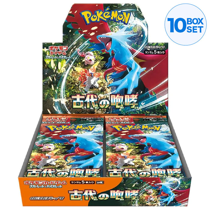 Pokemon -Kartenspiel Scarlet & Violet Booster Pack Ancient Roar Box SV4K Japanisch