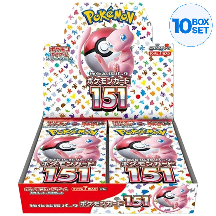 Pokemon Card Game Scarlet & Violet Booster Pack Pokemon 151 BOX sv2a (10 BOX SET)