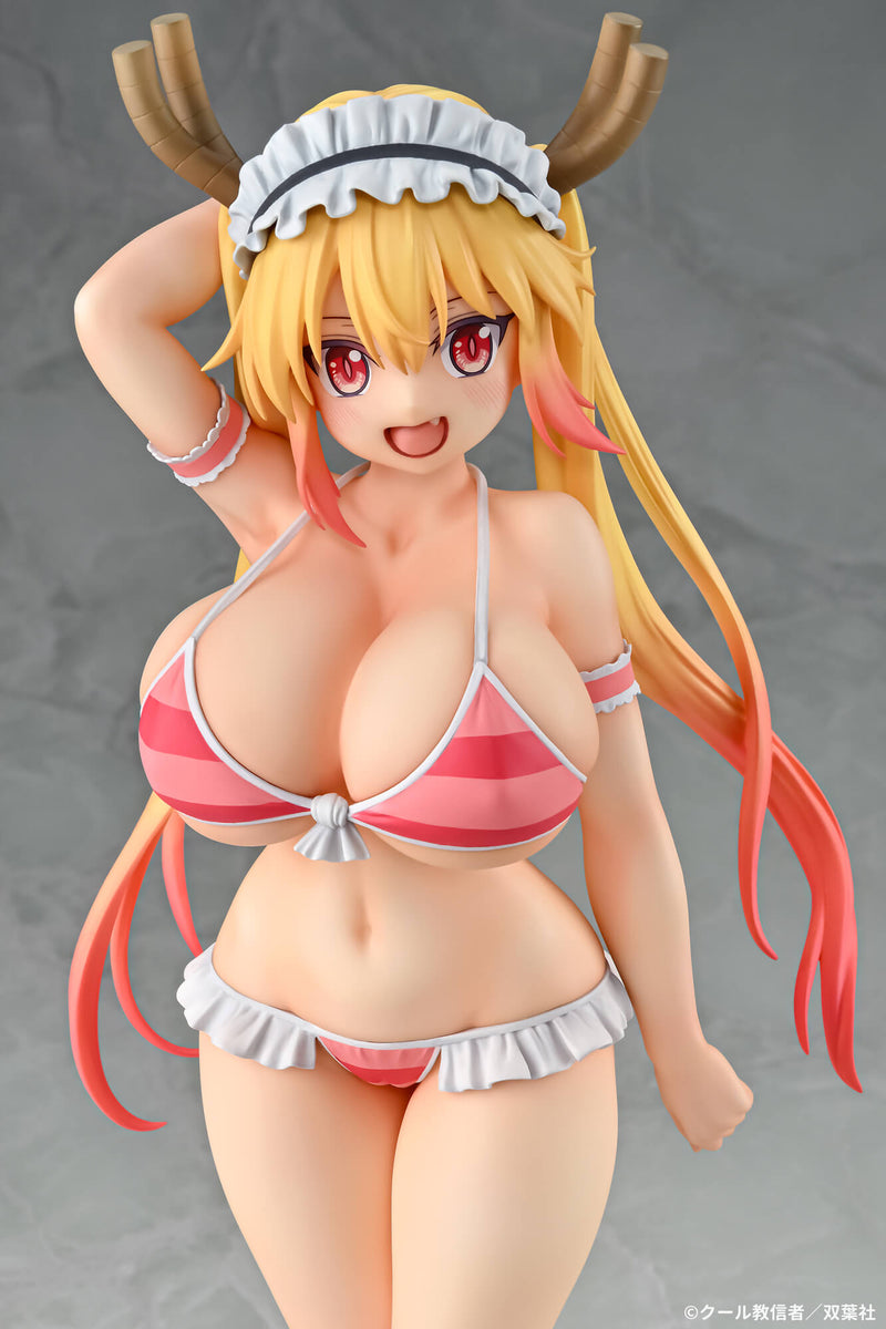 Figura Q-six Dragon Maid Tohru Bikini Style 1/7 de Miss Kobayashi OFICIAL DE JAPÓN