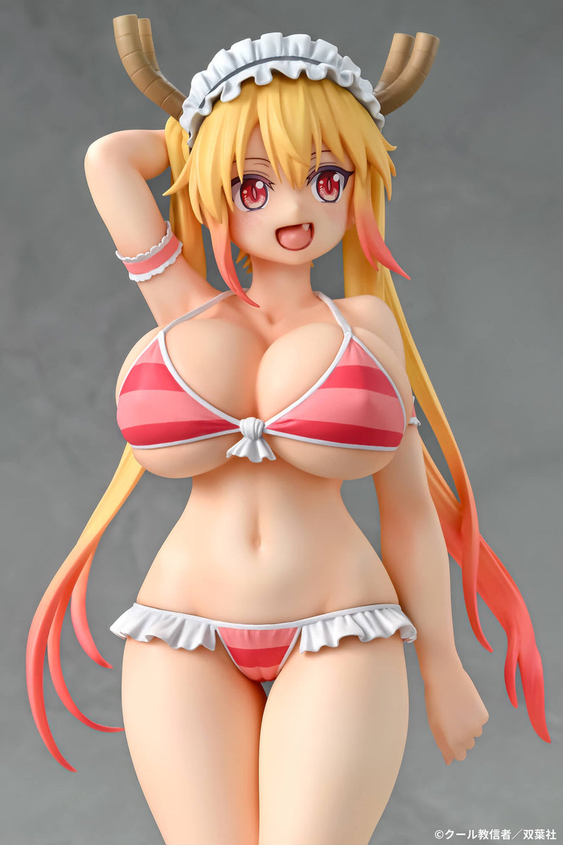 Figura Q-six Dragon Maid Tohru Bikini Style 1/7 de Miss Kobayashi OFICIAL DE JAPÓN