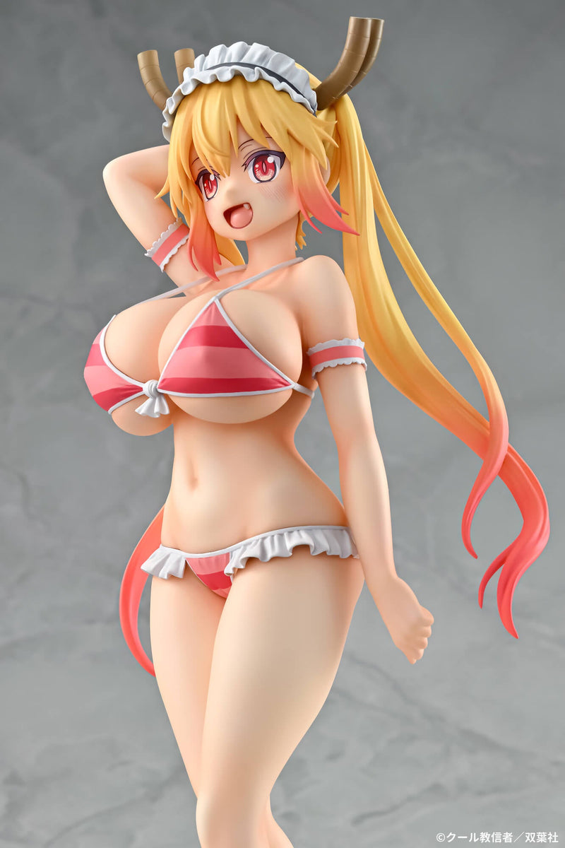 Figura Q-six Dragon Maid Tohru Bikini Style 1/7 de Miss Kobayashi OFICIAL DE JAPÓN